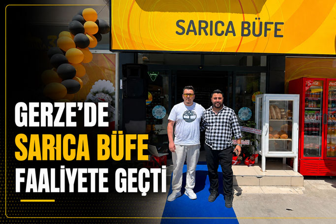 GERZE'DE SARICA BÜFE HİZMET VERMEYE BAŞLADI