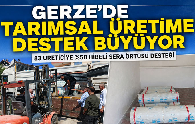 Gerze'de Sera Üreticilerine %50 Hibeli Plastik Sera Örtüsü Desteği
