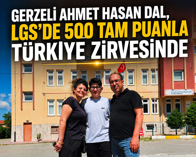 Gerzeli Hasan, LGS 2026'da Türkiye Birincileri Arasında Yer Aldı