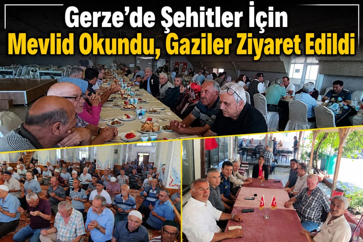 Gerze’de 15 Temmuz Şehitleri Dualarla Anıldı