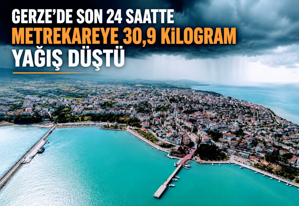Gerze’ye Son 24 Saatte 30,9 Kilogram Yağış Düştü