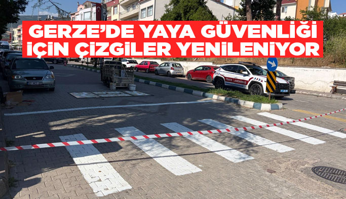 Gerze’de Yaya Geçitleri Yenileniyor
