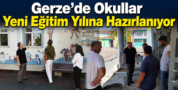 Gerze’de Okullarda Yeni Eğitim Öğretim Yılı Hazırlıkları Sürüyor