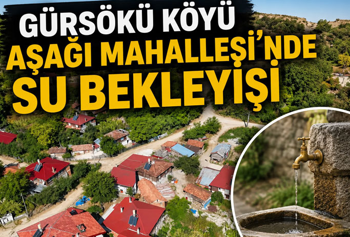 Gürsökü Köyü Aşağı Mahalle’ de ‘Su Bekleyişi’