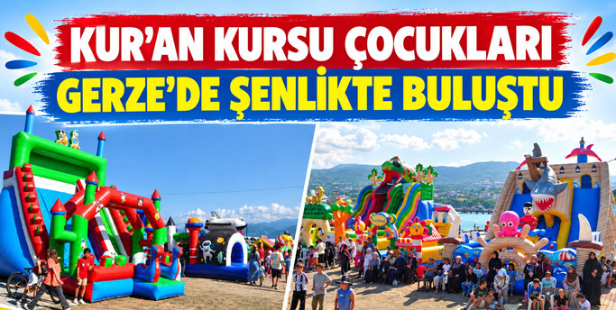 Gerze’de Yaz Kur’an Kursu Çocuk Şenliği Coşkusu