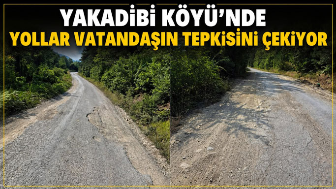 Yakadibi Köyü’nde Bozuk Yollar Vatandaşları Mağdur Ediyor