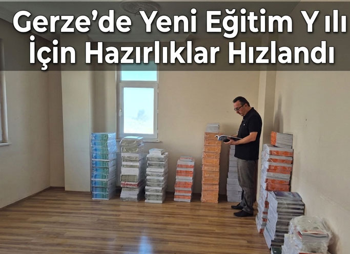 Gerze Yeni Eğitim Öğretim Yılına Hazırlanıyor: Ders Kitapları Ulaştı
