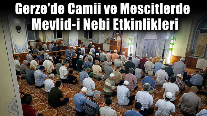 Gerze’de Camii ve Mescitlerde Mevlid-i Nebi Programları Düzenlendi