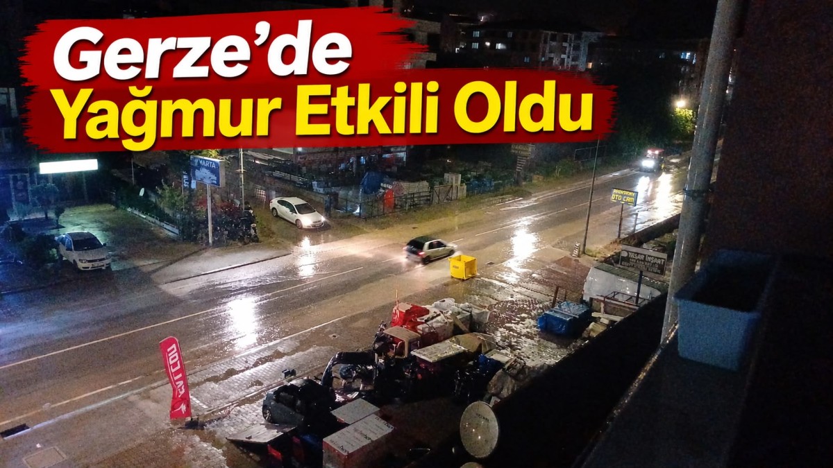 Gerze’de Yağmur Etkili Oldu