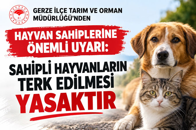 GERZE İLÇE TARIM VE ORMAN MÜDÜRLÜĞÜ’NDEN HAYVAN SAHİPLERİNE ÖNEMLİ UYARI
