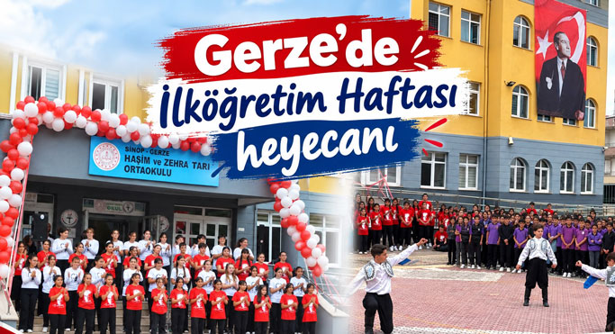 Gerze’de İlköğretim Haftası coşkuyla kutlandı: 4 bin 392 öğrenci ders başı yaptı