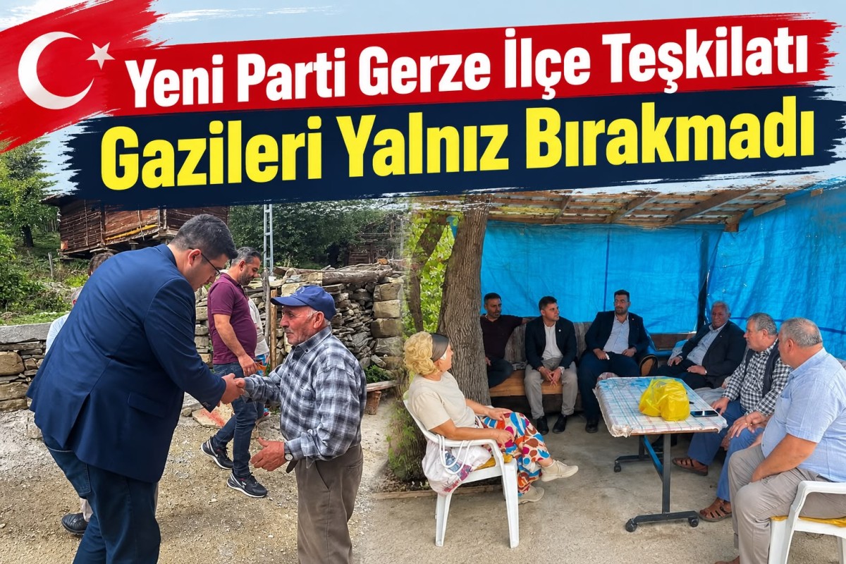 Yeni Parti Gerze İlçe Teşkilatı’ndan Gazilere Anlamlı Ziyaret