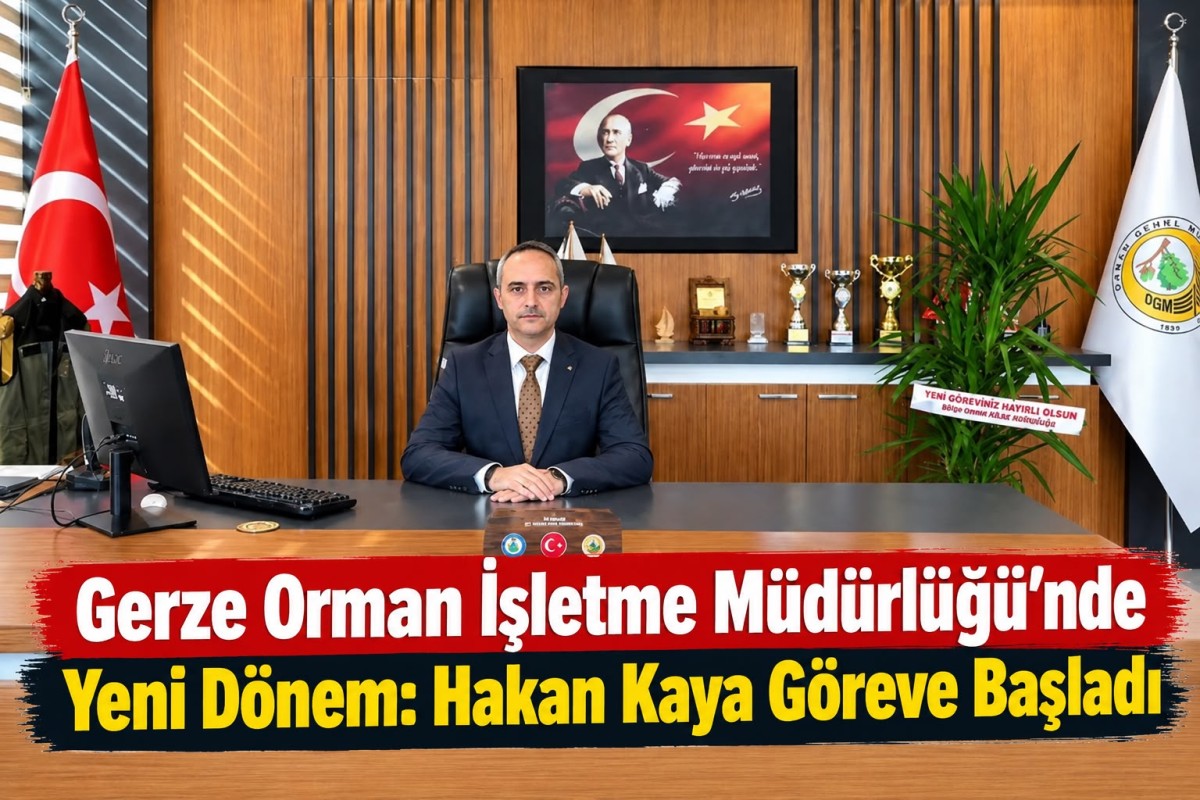 Gerze Orman İşletme Müdürü Hakan Kaya Görevine Başladı