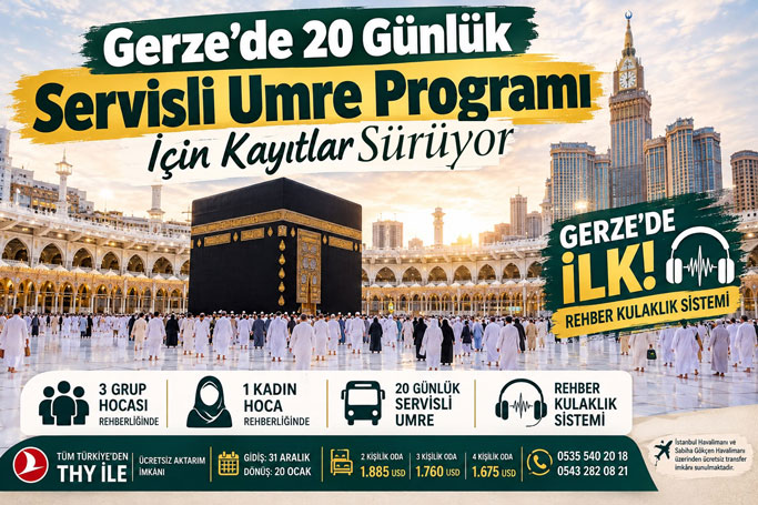 GERZE’DEN UMRE YOLCULUĞUNDA BİR İLK: REHBER KULAKLIK SİSTEMİYLE 20 GÜNLÜK PROGRAM
