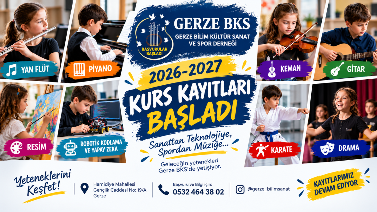 Gerze BKS’de 2026-2027 Kurs Kayıtları Başladı