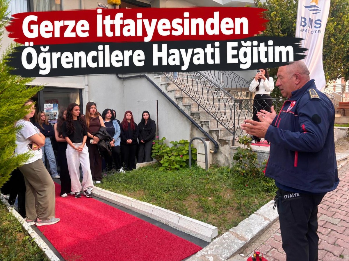Gerze’de Öğrencilere Yangın Tatbikatı ve Güvenlik Eğitimi Verildi